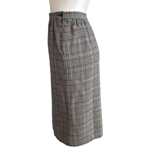 Vtg Pendleton Skirt 80s Wool Pure Virgin Authentic Carnegie District Plaid W 27" - Picture 4 of 16